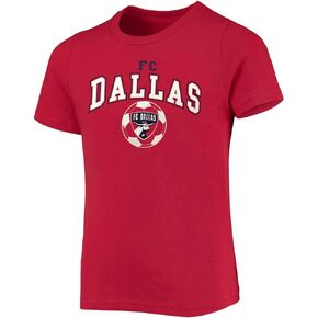 Outerstuff FC Dallas Juniors Girls Size 4-16 Team Wordmark Logo T-Shirt