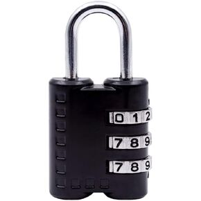 Luggage Lock 3 Dial Digit Combination Padlock Strong Luggage Padlock for Suitcases Luggage Cabinets Doors