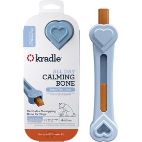 Kradle All Day Calming Bone Refill Kit, 28 Pack - Stress Relief Support for Dogs - Human Grade Calming Chews with Soothing Ingredients - Refills for All Day Calming Bone - Bacon Flavor