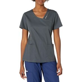 Cherokee Luxe Women Scrubs Top Crossover V-Neck Pin-Tuck 1999