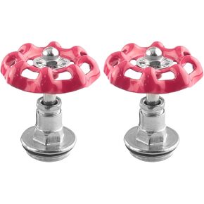 2PCS Industrial Pipe Plug Handwheel Water Pipe Stop Valve Iron Valve Core Water Pipe Home Decorative Lamp Switch Furniture Steam Bracket for pipe racks wall lamp installation iron bracket DN20
