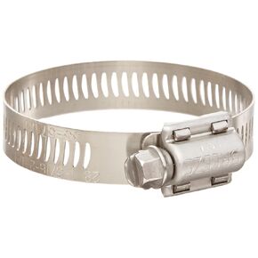 Breeze Power-Seal Stainless Steel Hose Clamp, Worm-Drive, SAE Size 28, 1-5/16" to 2-1/4" Diameter Range, 1/2" Bandwidth (Pack of 10)