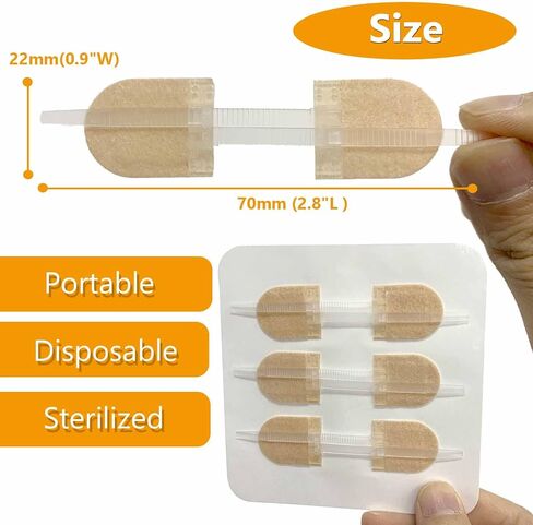 Emergency Wound Care Closures Band Aid, Zip Repair Without Stitches Sutures Adhesive Bandages for First Aid, Brown,3 Pcs (45 * 10mm) in Saudi Arabia