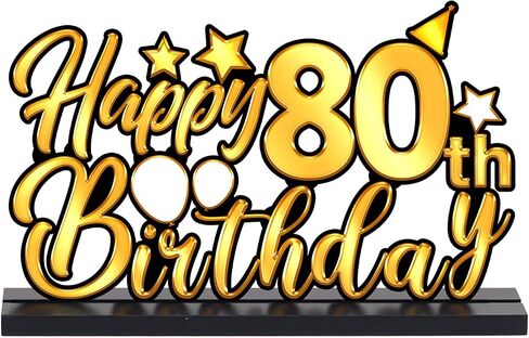 3 Pieces Happy 50th Birthday Party Table Decorations-Born in 1974, Cheer To 50 Years Table Centerpiece Sign Wooden Birthday Presents Congrats for Birthday Party Dinner Table Topper Favors in Saudi Arabia