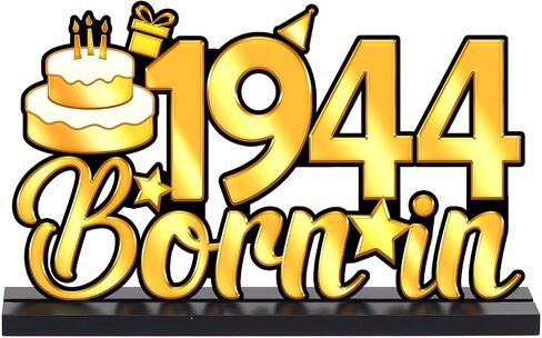 3 Pieces Happy 50th Birthday Party Table Decorations-Born in 1974, Cheer To 50 Years Table Centerpiece Sign Wooden Birthday Presents Congrats for Birthday Party Dinner Table Topper Favors in Saudi Arabia