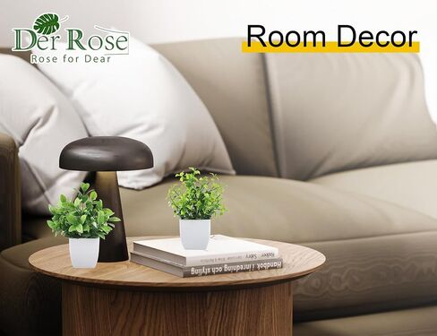 Der Rose 6 Packs Small Fake Plants Artificial Potted Faux Plants in Pot for Home Office Farmhouse Bathroom Shelf Decor Indoor in Saudi Arabia