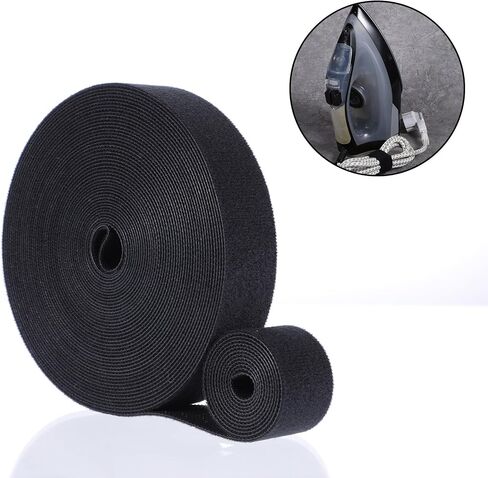 Hook and Loop Straps Double Sided Hook Loop Roll Self Gripping Wrap Cable Straps Heavy Duty Multi-Purpose Cable Ties Wire Strips for Bundling Fastening Storage Organization (0.5 in x 32 Ft) in Saudi Arabia