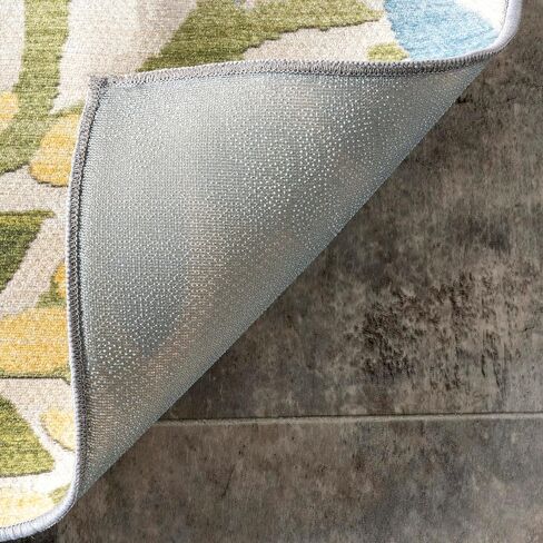 nuLOOM Rosana Floral Machine Washable Indoor/Outdoor Runner Rug, 2' 6" x 8', Multicolor in Saudi Arabia