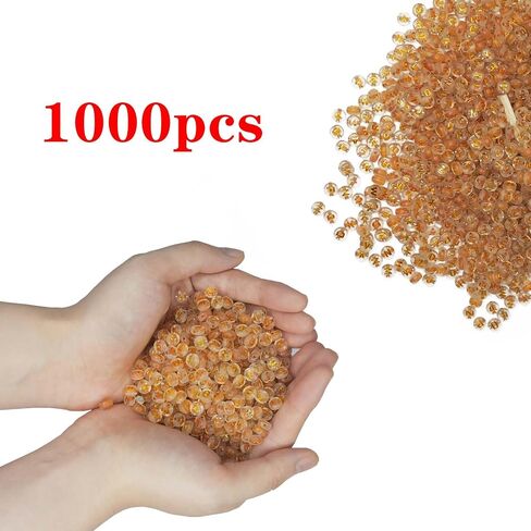 AmlkHxuan 1000 قطعة خرز بأحرف مستديرة ملون ذهبي أكريليك مع خرز ذهبي أبجدي 4 × 7 مم خرز للأساور وقلادات مستلزمات صناعة المجوهرات. (ذهبي اللون) in Kuwait