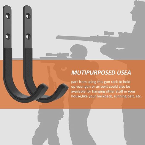 شماعة بندقية، خطافات تخزين بنادق البندقية، شماعات بندقية للجدار، شماعات تثبيت على الحائط لأي بنادق بندقية in Kuwait