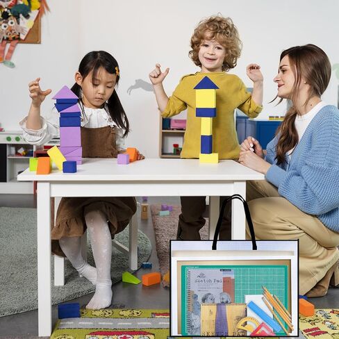 حقائب محفظة فنية مقاس 19 × 25 بوصة من Opret، حقيبة تخزين الملصقات مع سحاب ومقبض منظمات مجلدات شبكية من الفينيل للوحات الإعلانات والأعمال الفنية والرسوم البيانية والمواد التعليمية in Kuwait