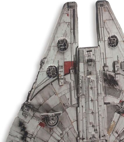 Open Road Brands Disney Star Wars Millennium Falcon Aerial View Embossed Metal Sign - Vintage Millennium Falcon Wall Decor for Home in Saudi Arabia