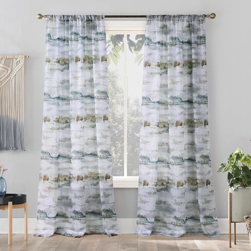 رقم 918 لوحة ستارة جيب من الفوال الشفاف من Picasso Crushed، مقاس 51 بوصة × 84 بوصة، رمادي in Kuwait