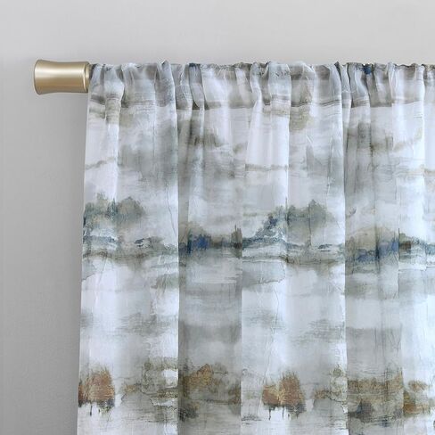 رقم 918 لوحة ستارة جيب من الفوال الشفاف من Picasso Crushed، مقاس 51 بوصة × 84 بوصة، رمادي in Kuwait