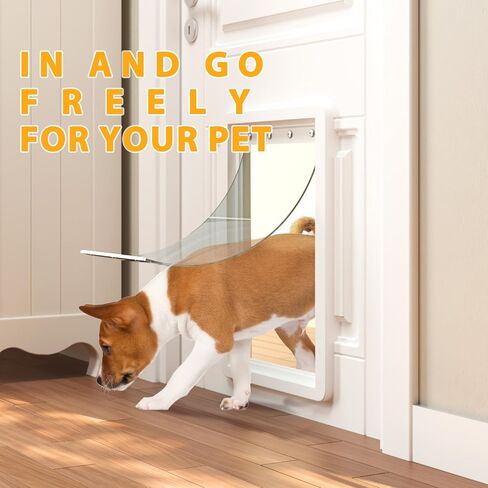 Dog Door Replacement Flaps 10 1/2"x15", Compatible with Ideal Products Designer Series DSPRFXL RFXLN, Extra Large Doggie Door Replacement Flaps- Transparent Model in Saudi Arabia