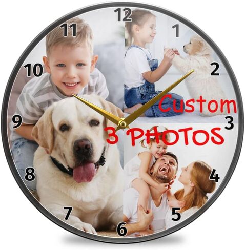 Naanle Lemon Round Wall Clock Fruit Lemon Silent Non Ticking Wall Clocks Battery Operated for Home Office School Decor in Saudi Arabia