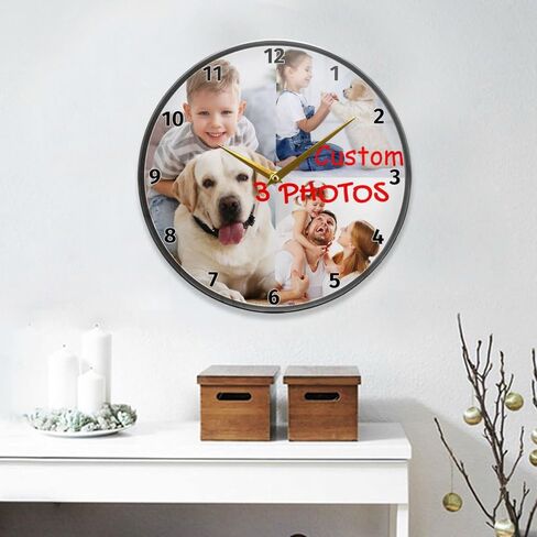 Naanle Lemon Round Wall Clock Fruit Lemon Silent Non Ticking Wall Clocks Battery Operated for Home Office School Decor in Saudi Arabia