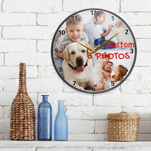 Naanle Lemon Round Wall Clock Fruit Lemon Silent Non Ticking Wall Clocks Battery Operated for Home Office School Decor in Saudi Arabia
