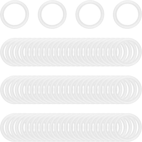 100PCS 1.5 Inch Tri Clamp Silicone Gaskets for 1.5" Tri-Clamp Sanitary Fittings TC O-Ring Seal Gasket in Saudi Arabia