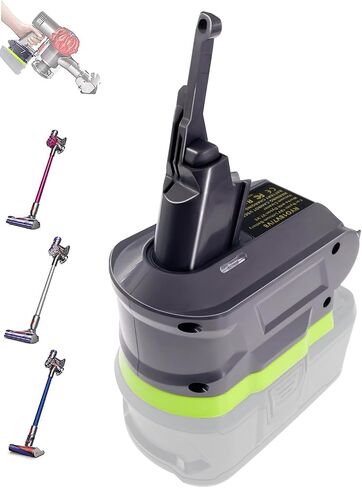 محول URUN 2 في 1 V7/ V8 لبطارية Milwaukee M18 18 فولت تتحول إلى بطارية مكنسة كهربائية محمولة Dyson V7/8 متوافقة مع V7/8 Animal V7/8 المطلق V7/8 Motorhead Pro V7/8 Trigger V7/8 in Saudi Arabia