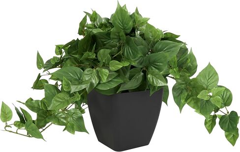 Deco 79 Faux Foliage Artificial Plant with White Ceramic Pot, 7" x 7" x 7", Green in Saudi Arabia