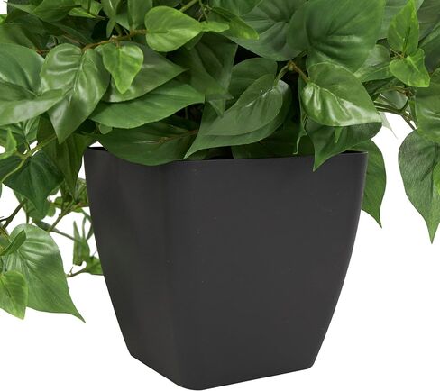 Deco 79 Faux Foliage Artificial Plant with White Ceramic Pot, 7" x 7" x 7", Green in Saudi Arabia