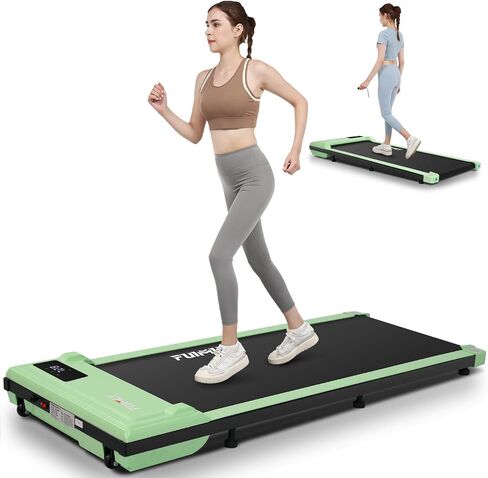 FUNMILY Walking Pad Treadmill 300 lb Capacity Under Desk Treadmill, 2.5hp Portable Treadmills for Home Office Small Running, 2 in 1 Working Walking Jogging Machine with Shock Absorption, LED Display in Saudi Arabia