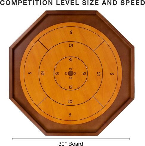 Tournament Crokinole & Checkers | Classic Dexterity Board Game for Two Players | 24 Black & White Discs & Game Board | 27 Inch in Saudi Arabia