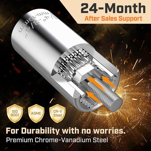 Super Universal Socket Tools, Socket Set with Power Drill Adapter(7-19 MM) Suitable for Wing Nuts, Cap Screws, Hooks, or Flanges. in Saudi Arabia