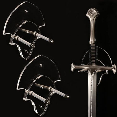 Sword Stand Wall Hanging Sword Stand Sword Hook Wall Hanging Display Stand Single Sword Vertical Wall Hanging Display Stand Samurai Sword Stand (Black 2 Sets) in Saudi Arabia