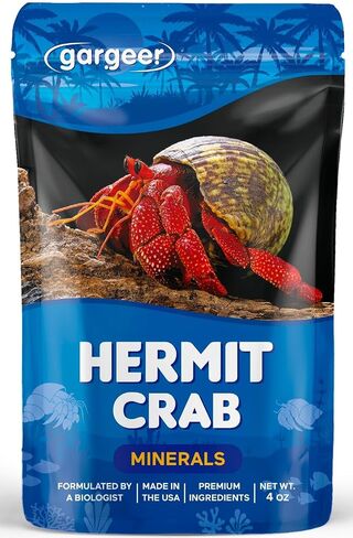Gargeer Hermit Crab Soaking Salt, Ocean-Like Environment, Includes Calcium and Trace Minerals, No additives or Harmful Ingredients. for Optimal Health and Well-Being. Made in The USA. Enjoy ! in Saudi Arabia