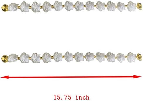 4Pcs Shell Magnetic Curtain Tiebacks,Oceanic Heart Curtain Buckle,Curtain Ties,Modern Rope Buckle Curtain Holdbacks Holder for Home, Office, Window Decoration in Saudi Arabia