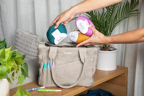 Soolla Studio Bag: Washable Art Supply & Pottery Tool Organizer, 30 Pockets, 10 Colors, Canvas Tote, Adults, Students, Kids (Creamsicle Crush Orange) in Kuwait