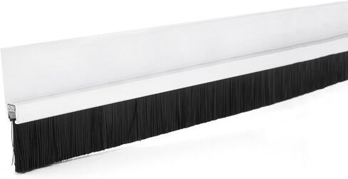 Door Sweep 39.37 inch x 5.83 inch, Door Bottom Sweep with H-Shape Aluminum Alloy Base, 4.7 inch Nylon Brush Insert Door Sweeps for Exterior Doors in Saudi Arabia