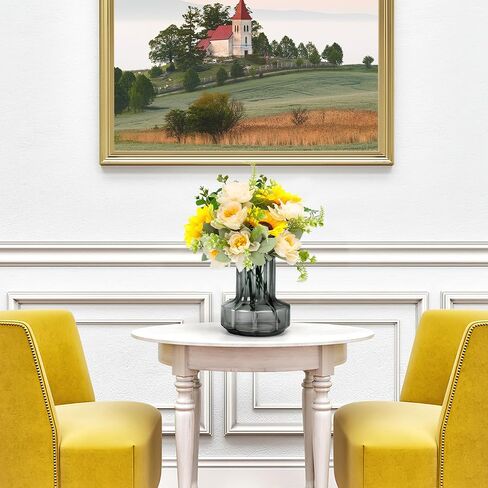 Artificial Sunflower Bouquets, 2 Bunches Fake Flowers with Sunflowers and White Peonies for Home Wedding Summer Decor, Arrangement Table Centerpieces Indoor, DIY Garden Outdoor Art DéCor in Saudi Arabia