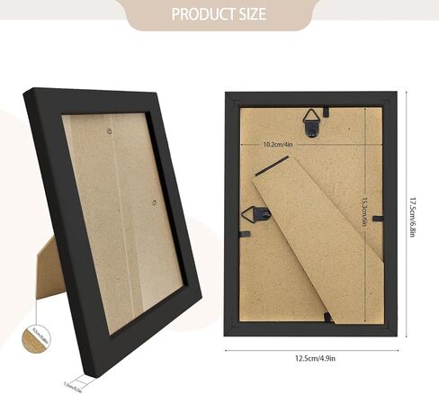 مجموعة مكونة من 80 إطار صور كبير الحجم مع حصيرة للتثبيت على الحائط، إطارات صور بسيطة، إطارات صور متعددة للحائط أو سطح الطاولة، مقاس 4×6 أسود in Kuwait