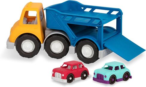 Battat- Wonder Wheels- Toy Carrier Truck & 2 Toy Cars – Toy Truck Playset For Kids, Toddlers – Pretend Play- Recyclable Materials – 1year + in Saudi Arabia
