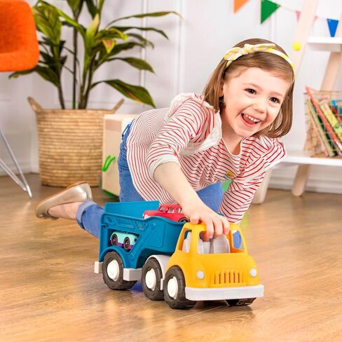 Battat- Wonder Wheels- Toy Carrier Truck & 2 Toy Cars – Toy Truck Playset For Kids, Toddlers – Pretend Play- Recyclable Materials – 1year + in Saudi Arabia