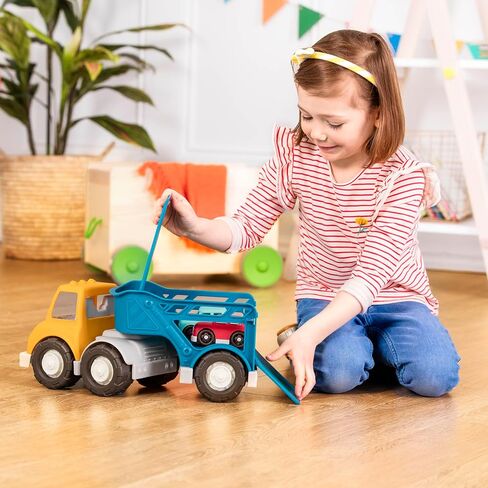 Battat- Wonder Wheels- Toy Carrier Truck & 2 Toy Cars – Toy Truck Playset For Kids, Toddlers – Pretend Play- Recyclable Materials – 1year + in Saudi Arabia