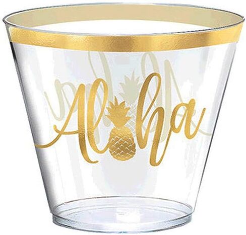30 عبوة Aloha Summer Tumblers - 266مل نظارة بلاستيكية in Kuwait