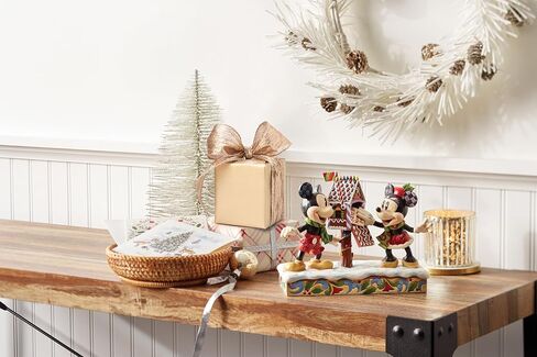 مجموعة Enesco Disney Traditions من تصميم Jim Shore Mickey وMinnie Mouse Letters to Santa تمثال - تمثال من الراتنج الحجري مطلي يدويًا مصنوع يدويًا لعيد الميلاد من Disney تمثال ديكور منزلي، 7 بوصات in Saudi Arabia
