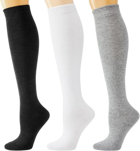 J-BOX Women's Cotton Knee High Socks Outdoor Sport Athletic Socks(3/5 pairs) in Saudi Arabia