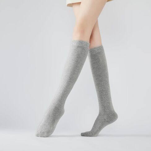 J-BOX Women's Cotton Knee High Socks Outdoor Sport Athletic Socks(3/5 pairs) in Saudi Arabia