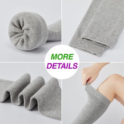 J-BOX Women's Cotton Knee High Socks Outdoor Sport Athletic Socks(3/5 pairs) in Saudi Arabia