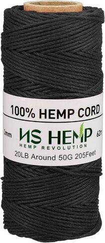 [NS HEMP] خيط حرفي من سلك القنب بنسبة 100%، سلك مكرامية 1 مم 205 قدم، خيط من خيوط القنب لصنع المجوهرات (006 لافندر) in Kuwait
