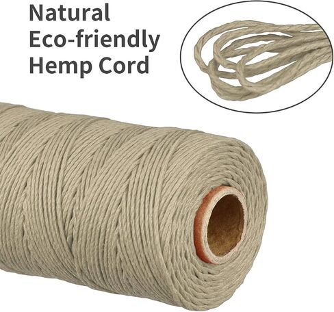 [NS HEMP] خيط حرفي من سلك القنب بنسبة 100%، سلك مكرامية 1 مم 205 قدم، خيط من خيوط القنب لصنع المجوهرات (006 لافندر) in Kuwait