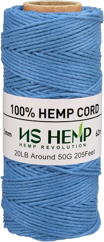[NS HEMP] خيط حرفي من سلك القنب بنسبة 100%، سلك مكرامية 1 مم 205 قدم، خيط من خيوط القنب لصنع المجوهرات (006 لافندر) in Kuwait
