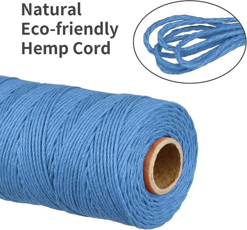 [NS HEMP] خيط حرفي من سلك القنب بنسبة 100%، سلك مكرامية 1 مم 205 قدم، خيط من خيوط القنب لصنع المجوهرات (006 لافندر) in Kuwait