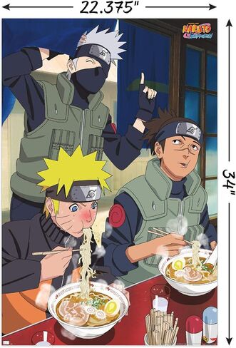 Trends International Naruto Shippuden - Food Wall Poster, 22.375" x 34", Unframed Version in Saudi Arabia