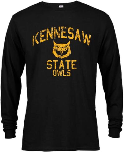 تي شيرت Kennesaw State Owls Retro المتعثر بأكمام طويلة in Kuwait